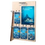 Batterie Display Renata Holz für Secured Card und Multipacks | DISP-H4