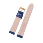 Lederband blau LG 480 / LS 480 | Kroko | blaue Naht - Image 3