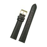 Lederband schwarz LG 540 / LS 540 | Eidechse | schwarze Naht