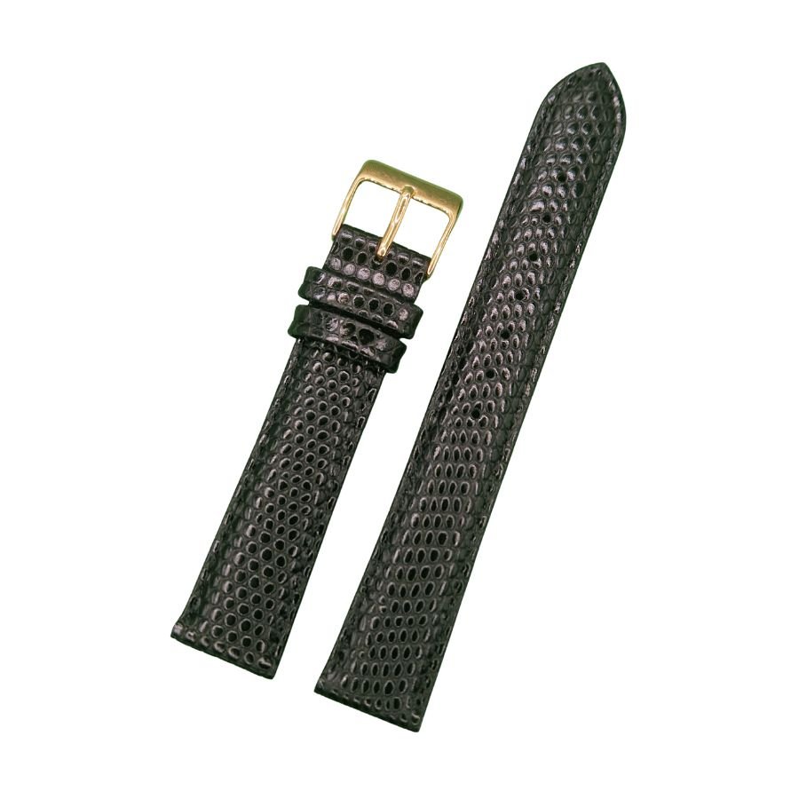 LG 540 Lederband schwarz LG 540 / LS 540 | Eidechse | schwarze Naht – Bild 1