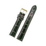 Lederband schwarz LG 545 / LS 545 | Kroko | schwarze Naht