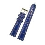 Lederband blau LG 480 / LS 480 | Kroko | blaue Naht