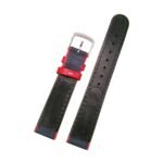 Lederband dunkelblau LG 515 / LS 515 | Ethno-Kuh | weisse Naht - Image 2
