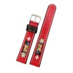Lederband rot LG 516 / LS 516 | Ethno-Kuh | weisse Naht