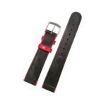Lederband schwarz LG 517 / LS 517 | Ethno-Kuh | weisse Naht - Image 2