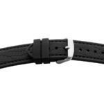 Kunststoffband BE 1812 | schwarz | genarbt | schwarze Naht | 20/20 mm | BEAR