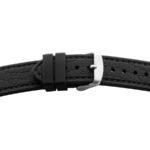 Kunststoffband BE 1819 | schwarz | genarbt | schwarze Naht | 18/18 mm | BEAR