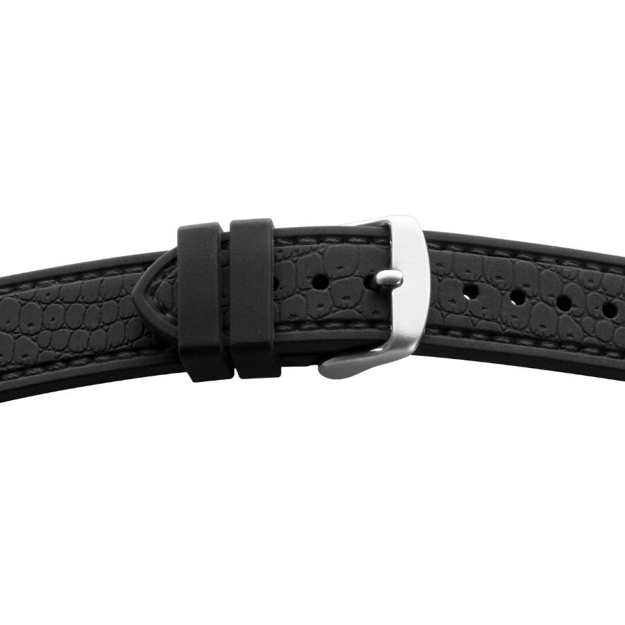 BE 1819 Kunststoffband BE 1819 | schwarz | genarbt | schwarze Naht | 18/18 mm | BEAR - Image 1