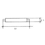100x Barrettstifte SSS 130 | Edelstahl | Durchmesser 130 mm | gefederte Zapfen