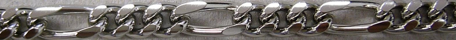 U 4067 NI Taschenuhrkette Figaro U 4067/NI vernickelt | Stärke 1.7 cm | Länge 30 cm - Image 1