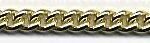 Taschenuhrkette Panzer U 926/HG hartvergoldet | Stärke 1.6 cm | Länge 35 cm